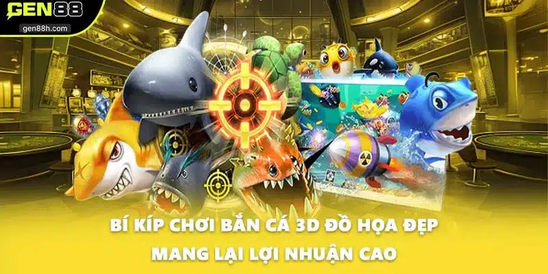 Bí kíp chơi bắn cá 3D đồ họa đẹp mang lại lợi nhuận cao